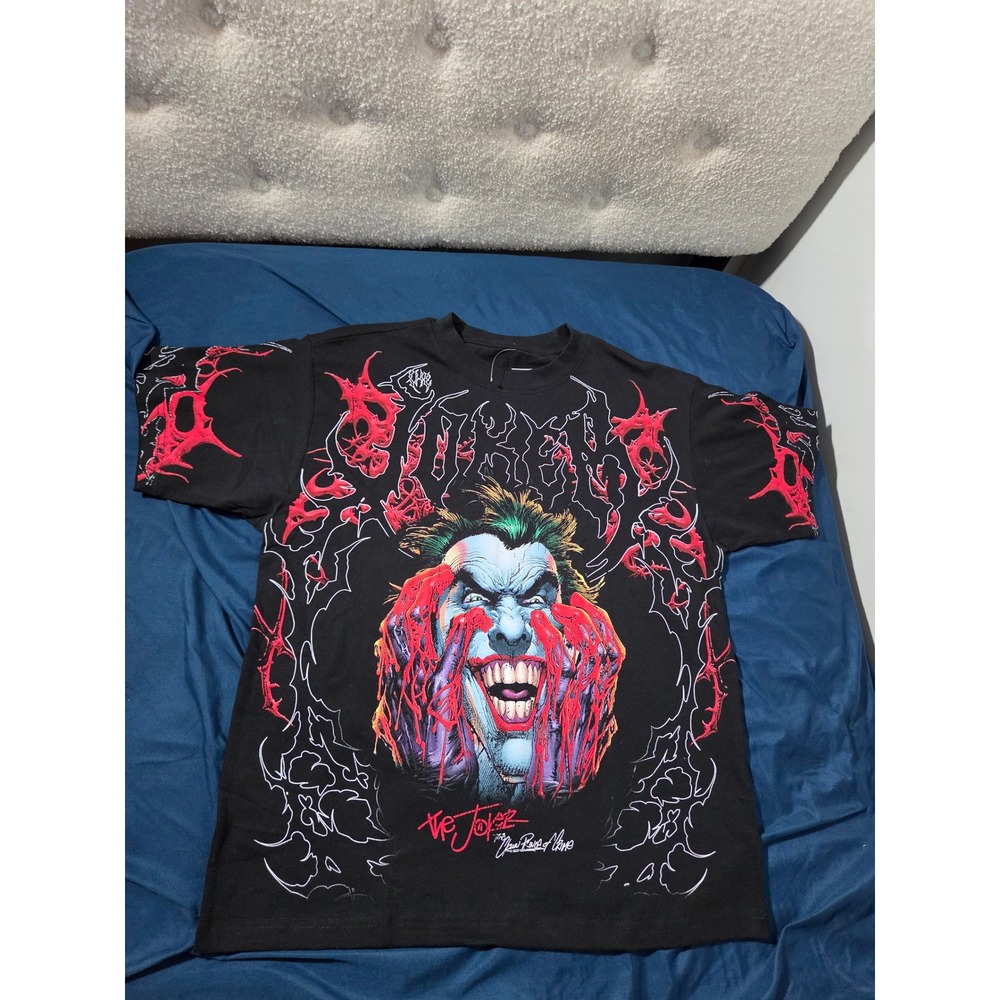 Cult Gloria DC Comics The Joker Graphic T-Shirt Black Mens Medium LC01-22-0380